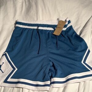 Jordan Blue and White Athletic Shorts